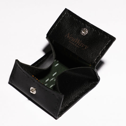 KASURI コインケース【ブラック/グリーン】