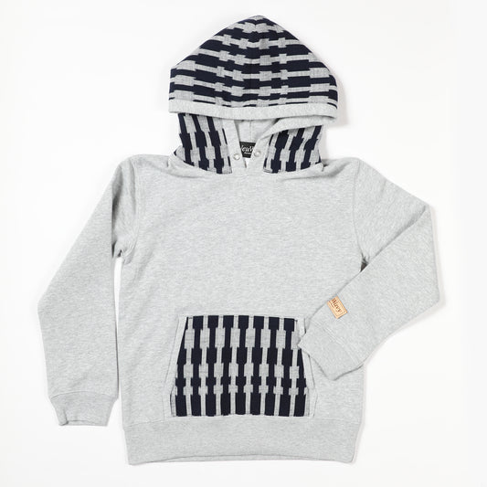 KASURI プルオーバーパーカ キッズサイズ【グレイ】