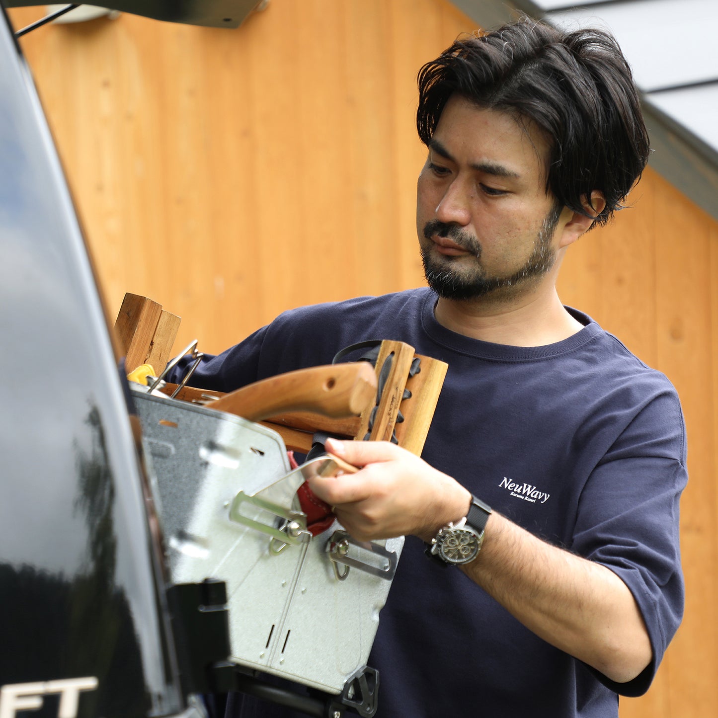 KASURI ビッグシルエットTシャツ【ディープネイビー】