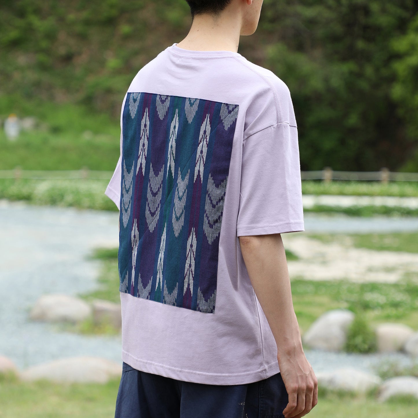 KASURI ビッグシルエットTシャツ【スモークパープル】